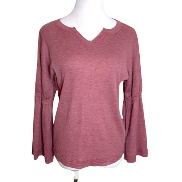 Baea Blush Flare Sleeve Thermal Top NWOT Size Large - Picture 2 of 8